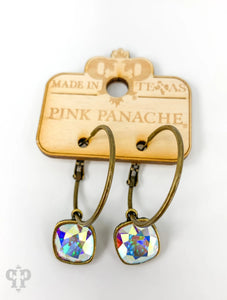 PINK PANACHE BRONZE 12MM MEDIUM HOOP EARRING - 9BAB