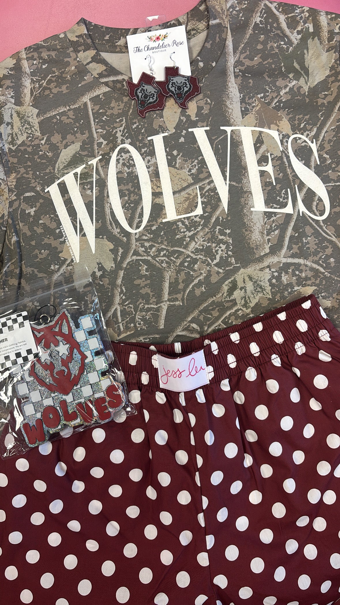 WOLVES CAMO TEE - DIRTY WHITE INK