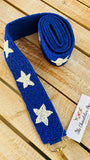 ROYAL BLUE & STAR BAG STRAP