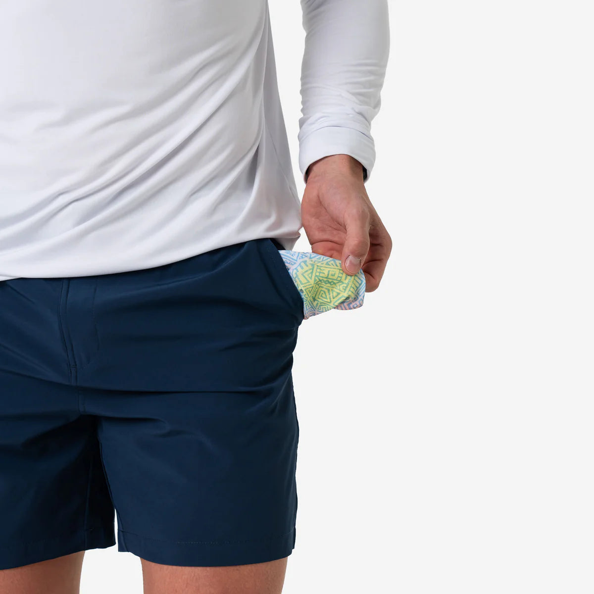 Burlebo Everyday Short - Deep Water Navy - Mayan Pocket