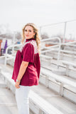 THE ELKO TOP - MAROON