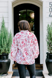 THE EMERY TOP - RED SANTA TOILE