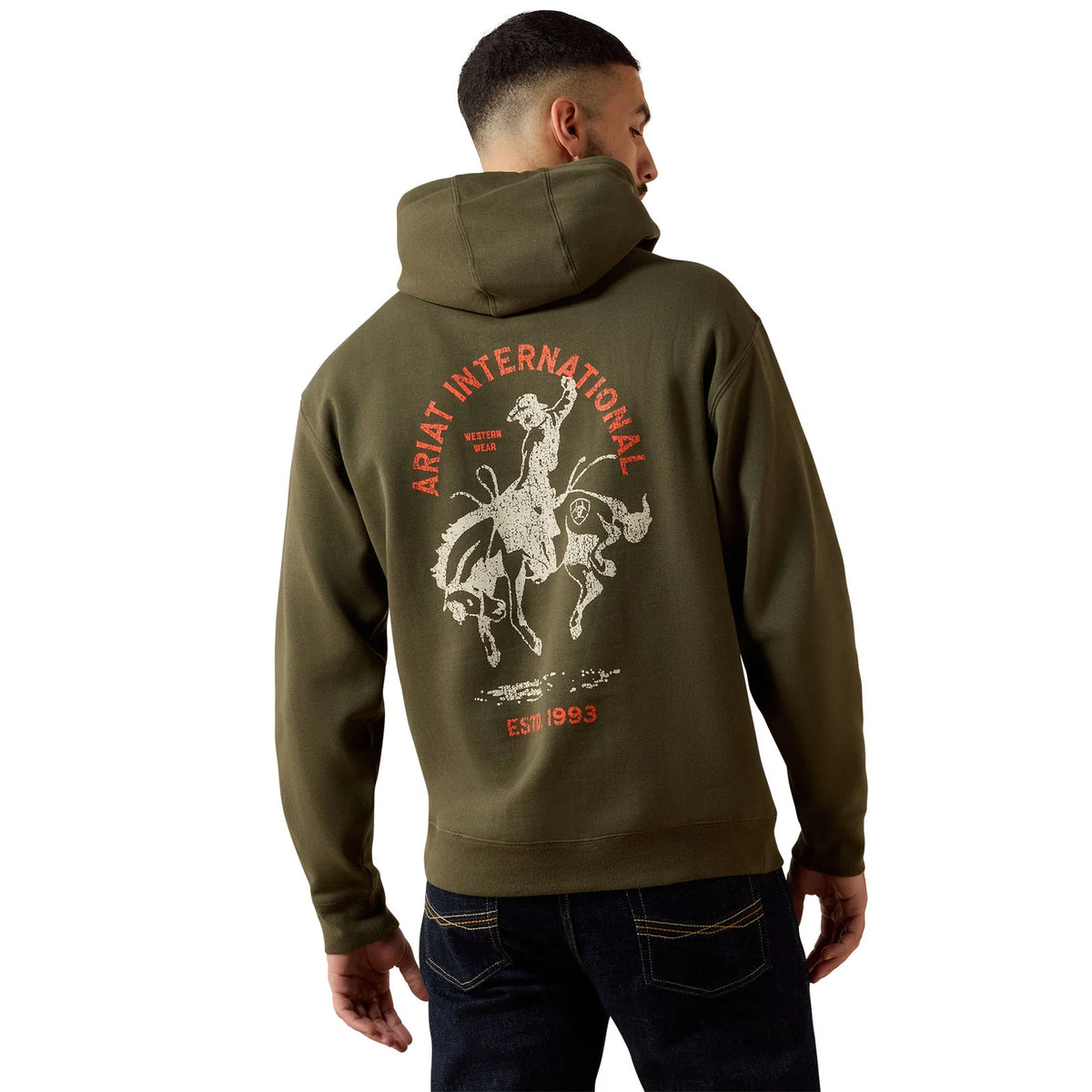 ARIAT MENS INTERNATIONAL RODEO HOODIE - GRAPE LEAF