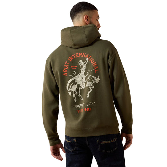ARIAT MENS INTERNATIONAL RODEO HOODIE - GRAPE LEAF