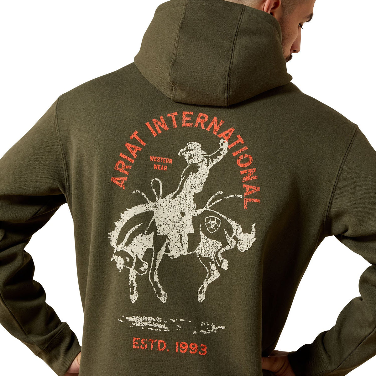 ARIAT MENS INTERNATIONAL RODEO HOODIE - GRAPE LEAF