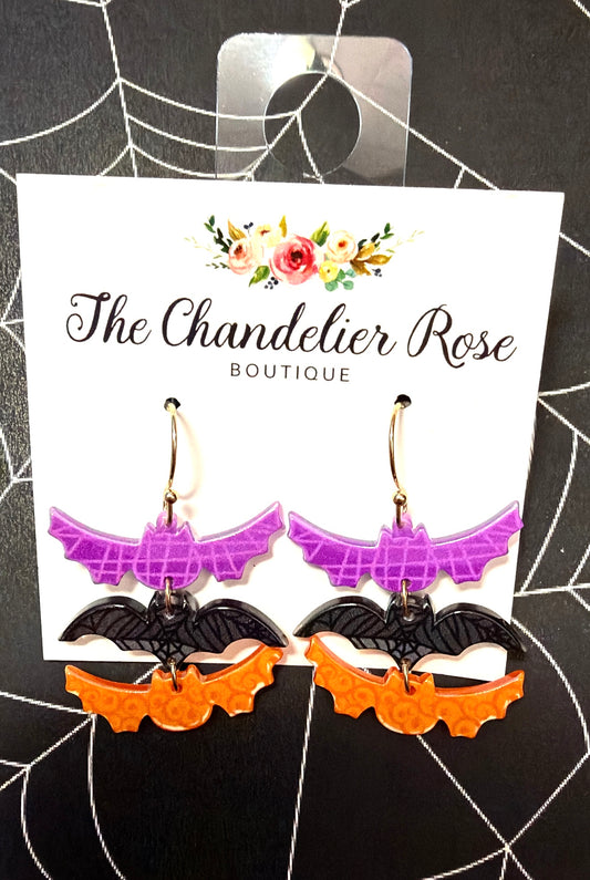 Bat Trio Earrings