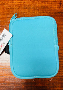 TUMBLER POUCH WITH VELCRO STRAP - LAKE BLUE