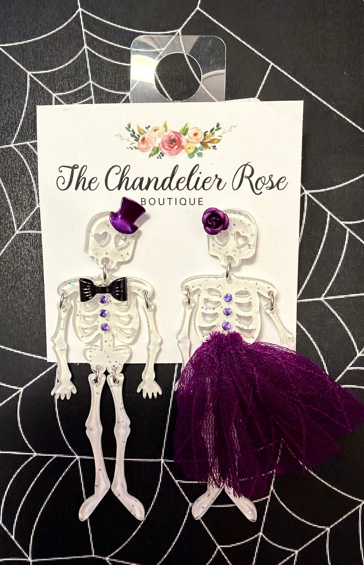 Bones the Bride & Groom Earrings