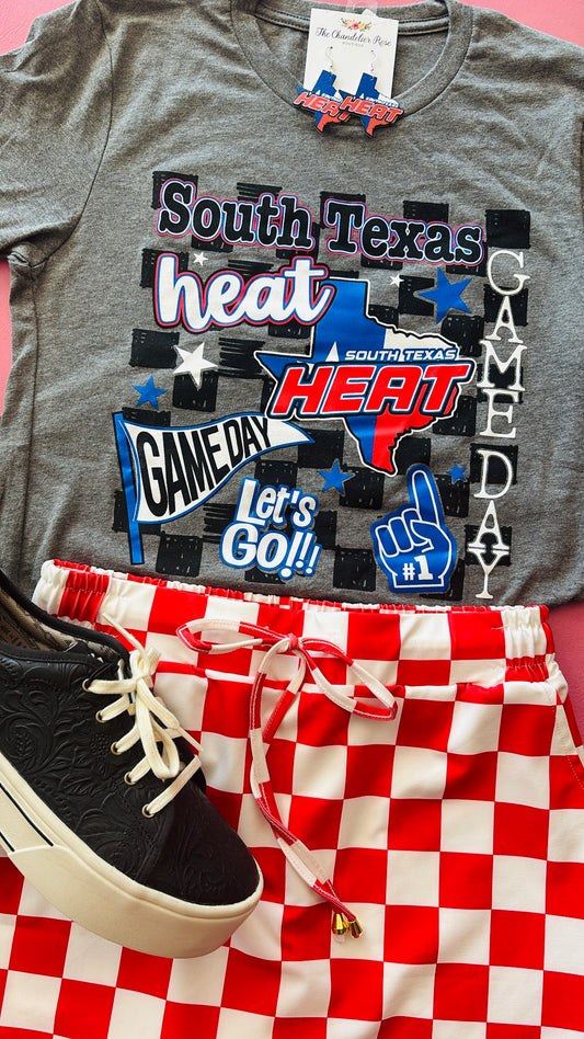 SOUTH TEXAS HEAT GAME DAY TEE - DEEP HEATHER