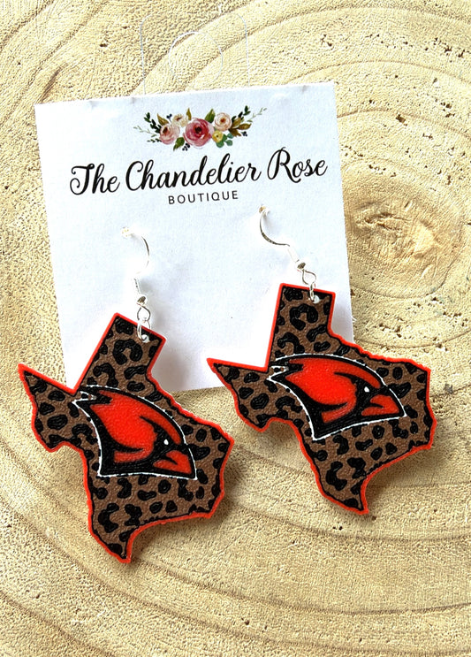 Cardinal Earrings