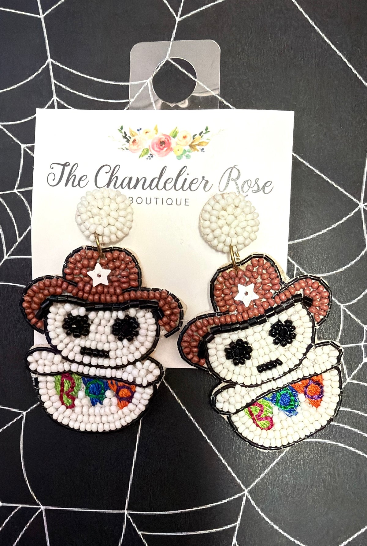 Cowboy Skeleton Earrings