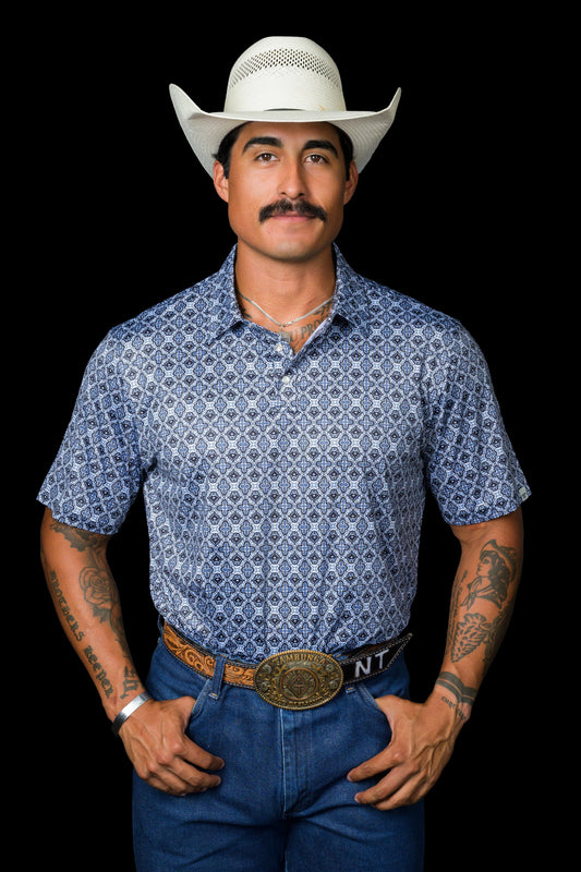 FERRELL MEN'S THE CONNOR IN BLUE POLO