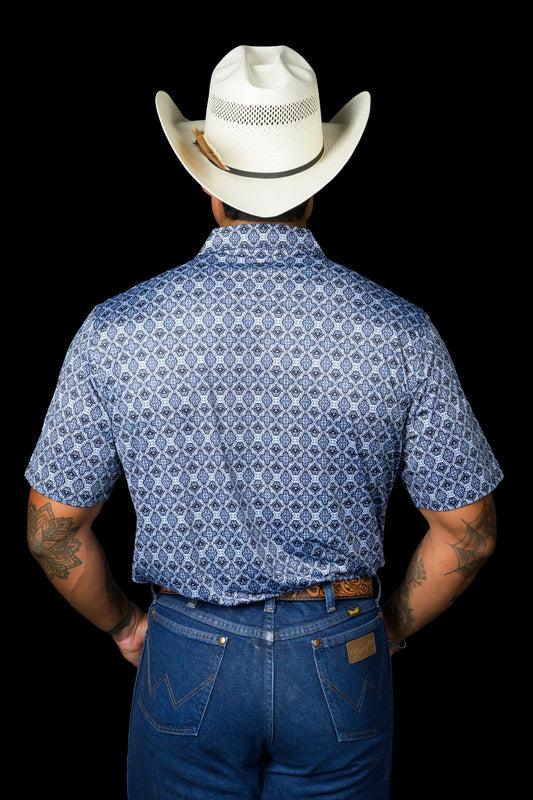 FERRELL MEN'S THE CONNOR IN BLUE POLO