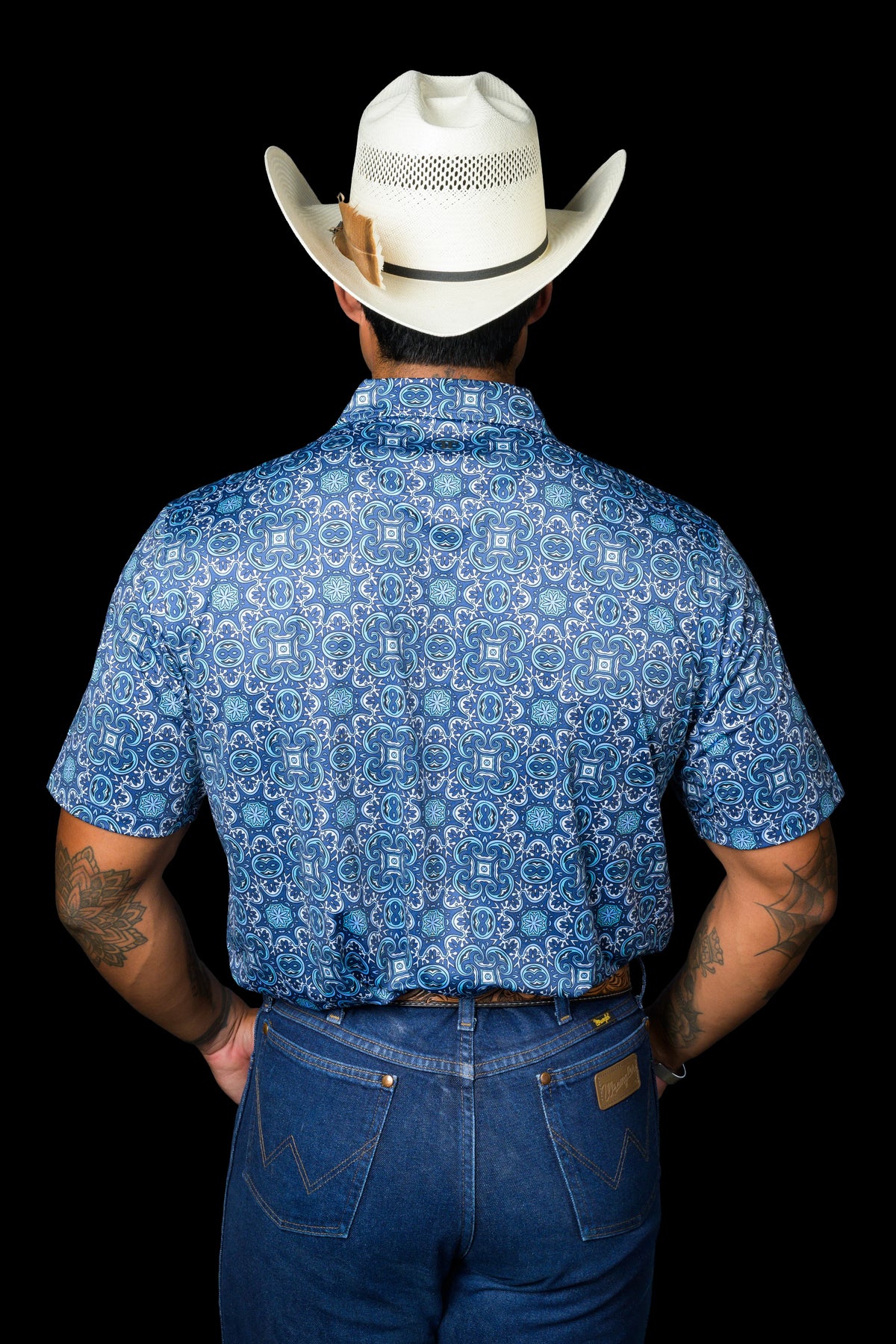 FERRELL MEN'S THE BENNETT IN BLUE POLO