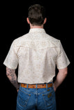 FERRELL MEN'S THE CARSON SHORT SLEEVE PEARL SNAP  - BEIGE