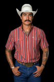 FERRELL MEN'S THE BROOKS IN RED - SHORT SLEEVE SNAP