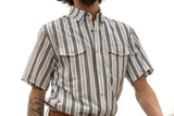 FERRELL MEN'S THE JAKE IN WHITE - SHORT SLEEVE SNAP