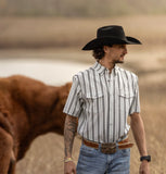 FERRELL MEN'S THE JAKE IN WHITE - SHORT SLEEVE SNAP