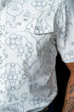 FERRELL MEN'S THE CARSON IN WHITE - SHORT SLEEVE SNAP
