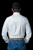 FERRELL MEN'S CORE WHITE LONG SLEEVE SNAP SHIRT