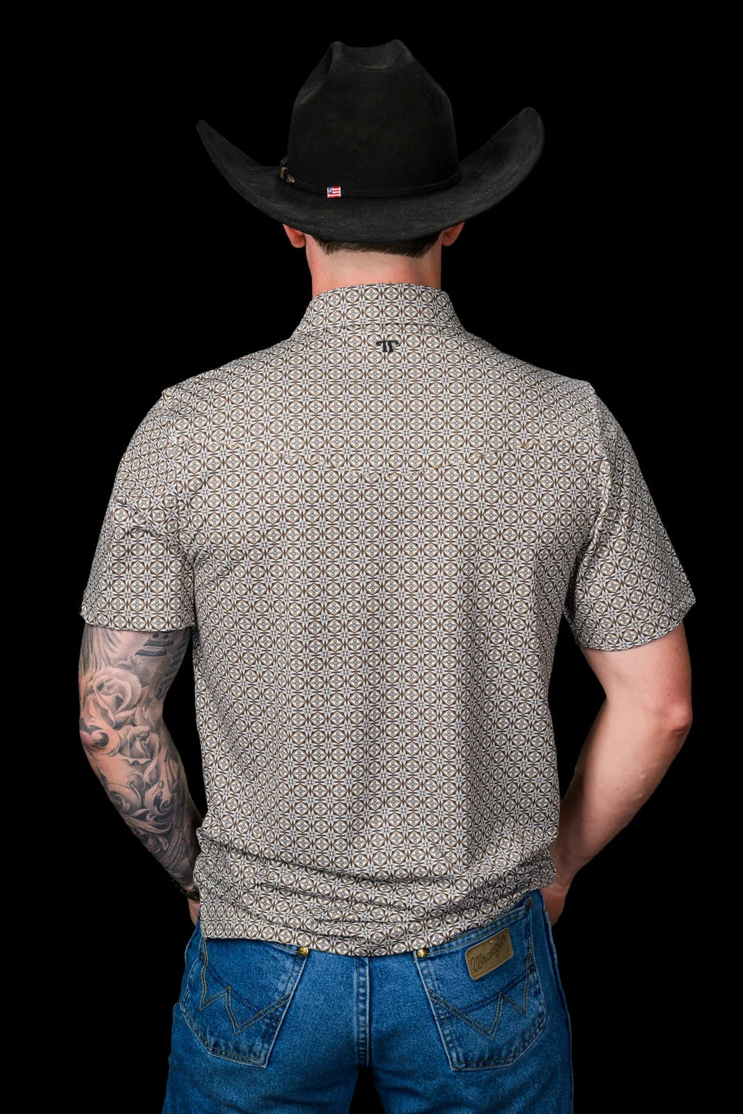 FERRELL MEN'S THE ARCHER PEARL SNAP POLO