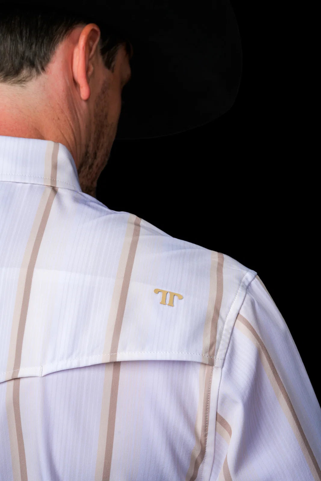FERRELL MEN'S THE TRISTAN LONG SLEEVE PEARL SNAP SHIRT IN CREAM