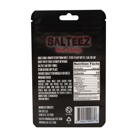 SALTEEZ FIRE STRIPS SPICY CHILI LIME