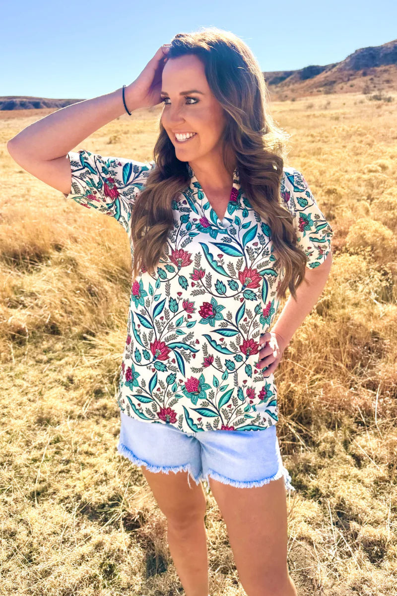 FLORAL BREEZE TOP