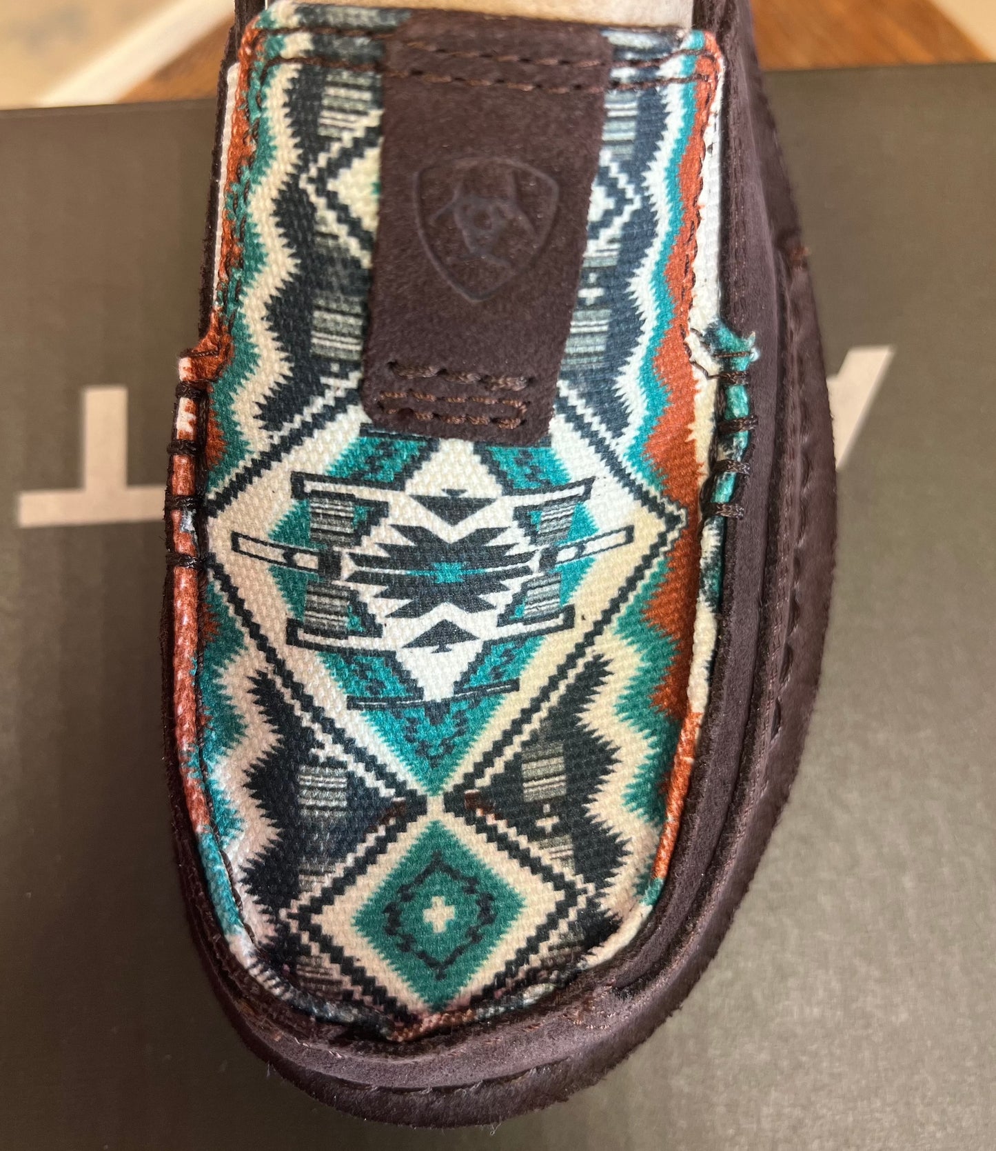ARIAT WOMEN'S CHIMAYO CHOCOLATE SUEDE RIO ARRIBA TURQUOISE CRUISER