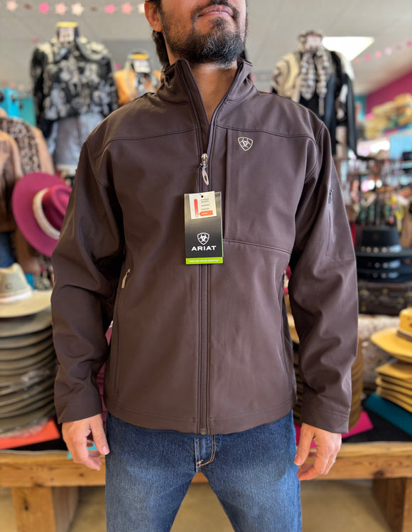 ARIAT MENS VERNON 2.0 SOFTSHELL JACKET - COFFEE BEAN