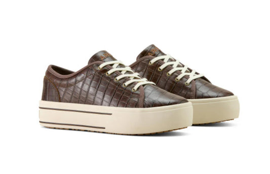 ARIAT WOMEN'S SKYLAR SHOE - LUXE ESPRESSO CROC PRINT