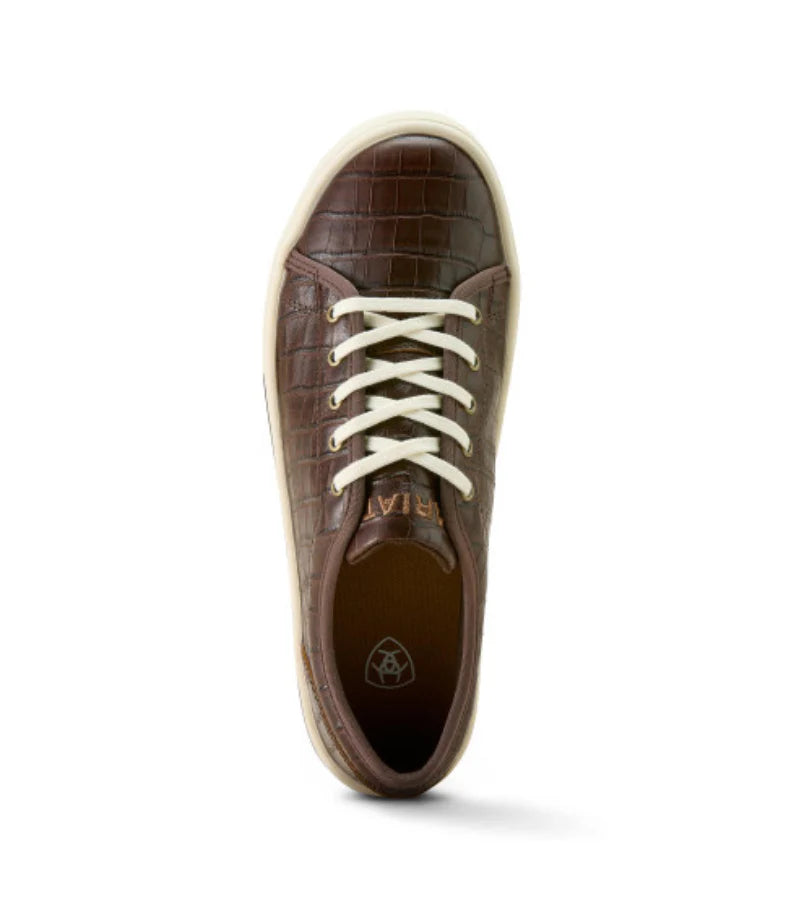 ARIAT WOMEN'S SKYLAR SHOE - LUXE ESPRESSO CROC PRINT