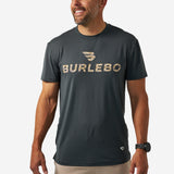 Burlebo GO TO TEE - FLYING B LOGO - GUN METAL GREY & GAUGE