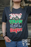 JESUS IS THE REASON TEE - DARK GREY HEATHER