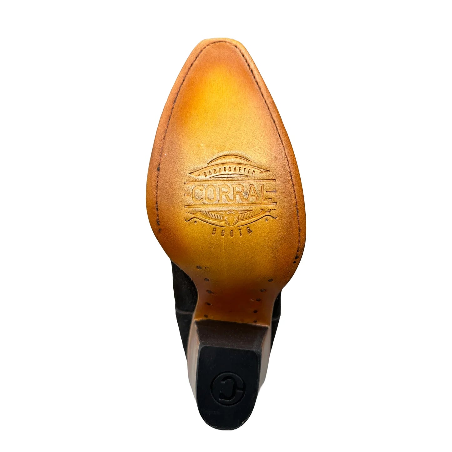 CORRAL WOMEN'S COPPER-BLACK METALLIZED LEATHER & EMBROIDERY POINTED TOE - Z5240