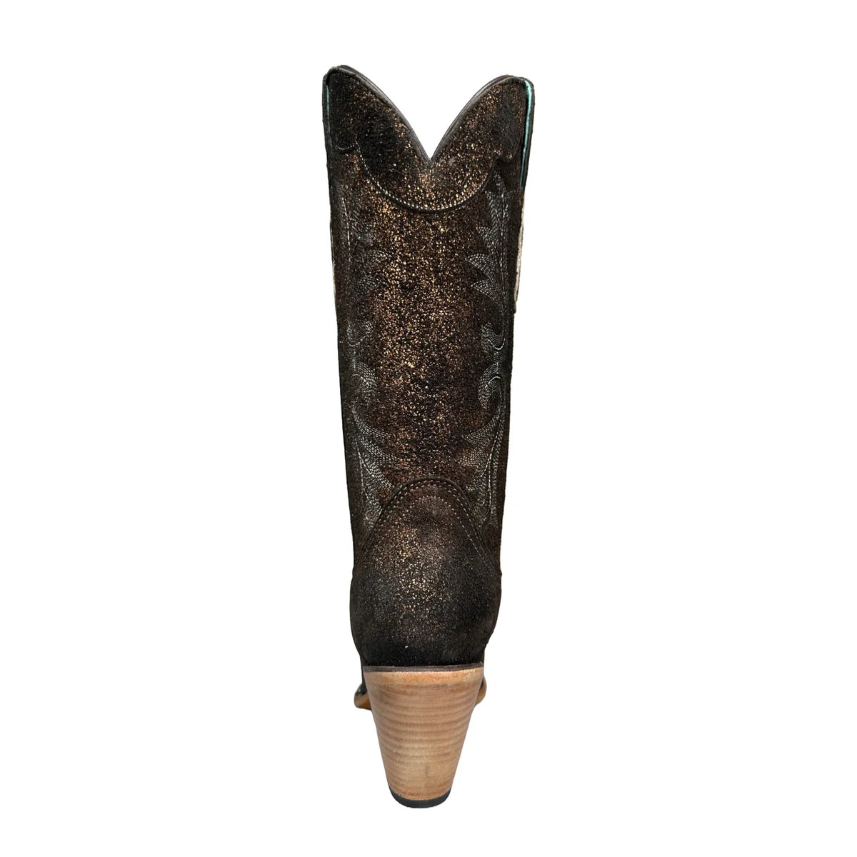 CORRAL WOMEN'S COPPER-BLACK METALLIZED LEATHER & EMBROIDERY POINTED TOE - Z5240