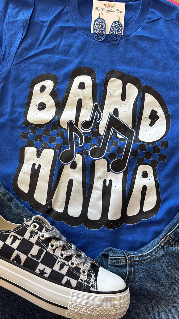 BAND MAMA TEE - ROYAL BLUE