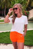 SOLID NEON ORANGE EVERYDAY SHORTS