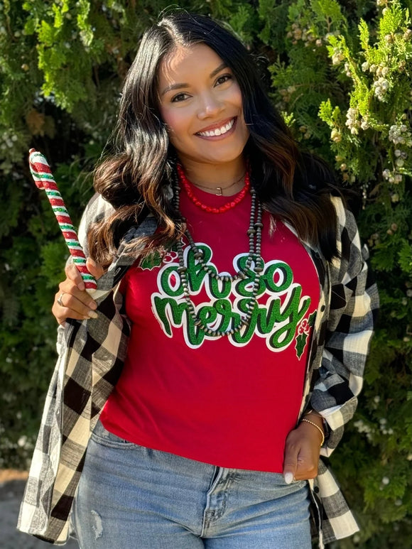 Oh SO MERRY TEE - RED