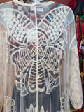 LACE BUTTERFLY BACK KIMONO