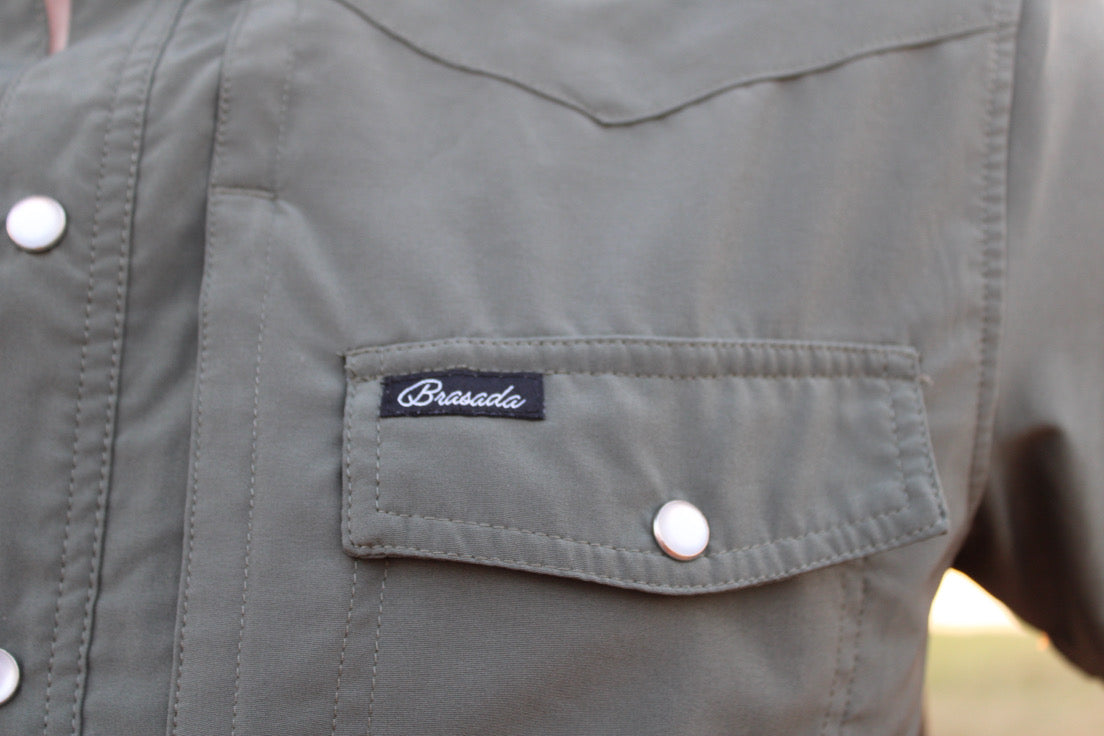 BRASADA GREEN PEARL SNAP
