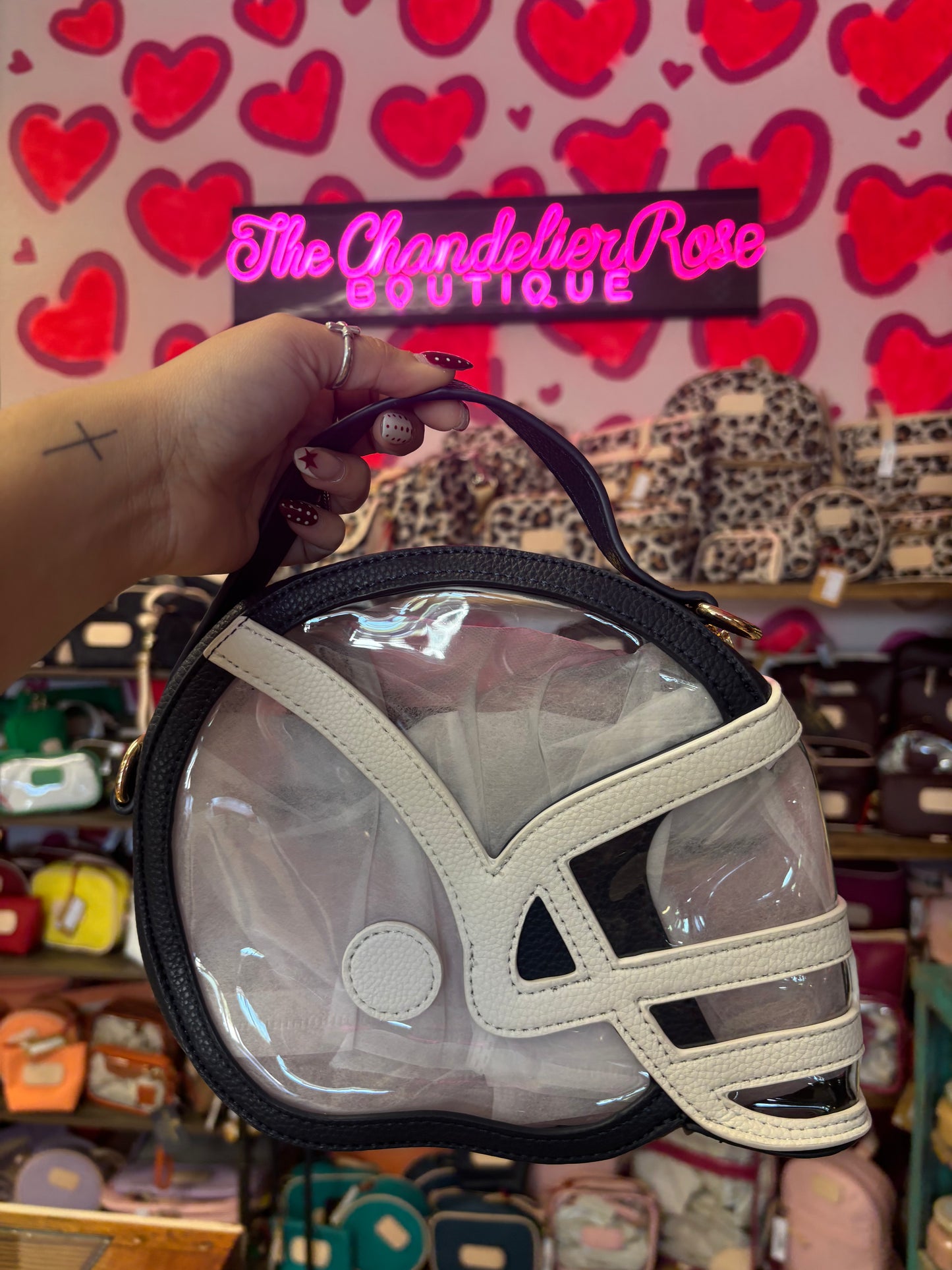 FOOTBALL HELMET CROSSBODY - NAVY