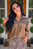 MIA PRINTED PULLOVER - SAFARI CHIC