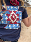 AMERICAN AZTEC TEE - NAVY