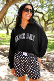EASY WIN POLKA DOT BOXER SHORTS - BLACK