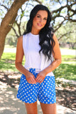 EASY WIN POLKA DOT BOXER SHORTS - BLUE