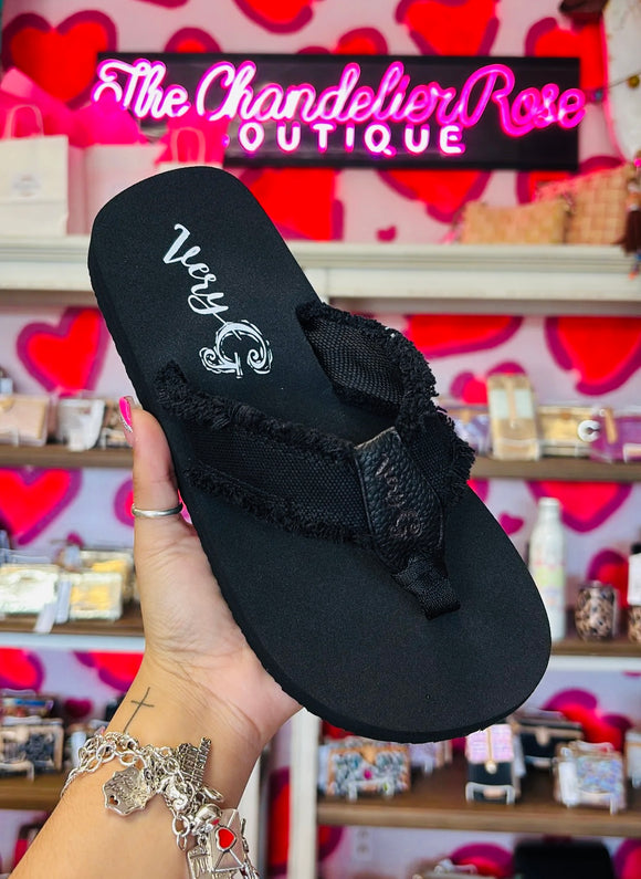 GYPSY JAZZ GJAZZ BLACK SANDALS