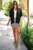 CHECKERED BOARD SKORT