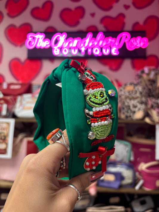 Grinchy Headband