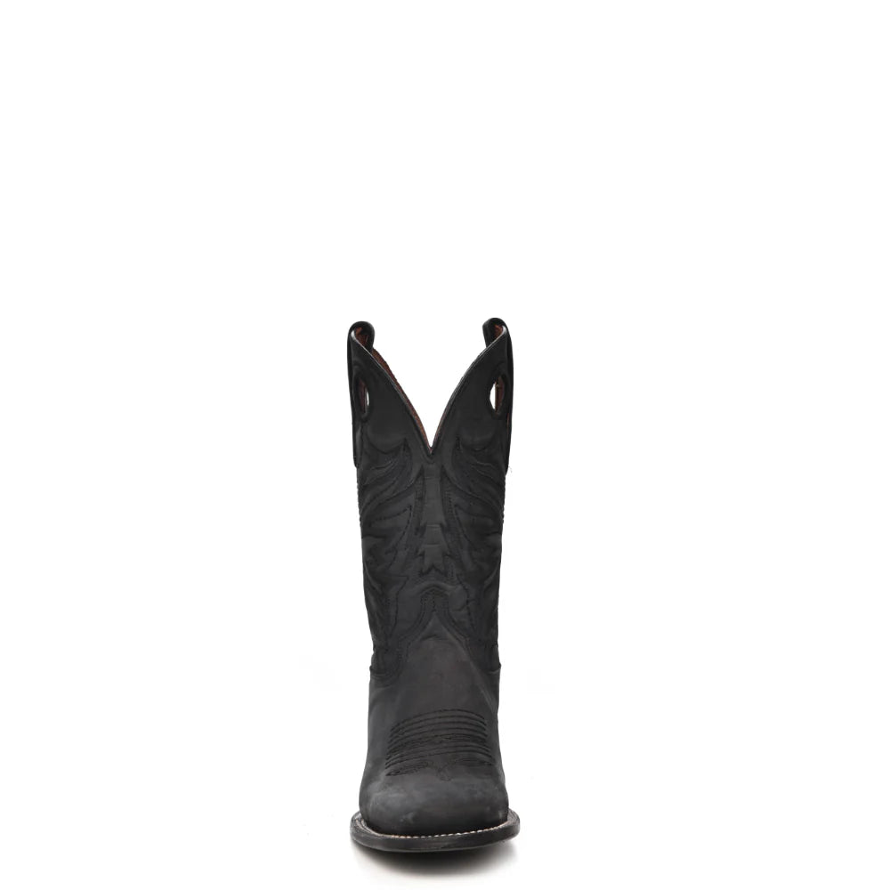 CIRCLE G BY CORRAL BOOTS MENS BLACK EMBROIDERY WITH POLE HOLES SQUARE TOE - L6079